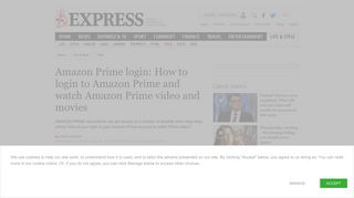 
                            6. Amazon Prime login - Daily Express