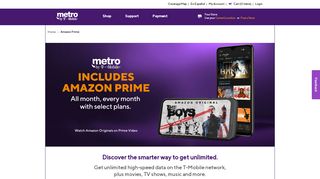 
                            6. Amazon Prime - Movies, Music & Free Shipping | Metro™ by T-Mobile