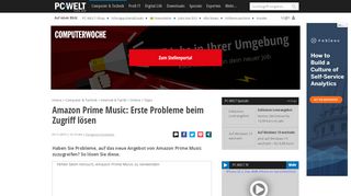 
                            9. Amazon Prime Music: Erste Probleme beim Zugriff lösen - PC-WELT