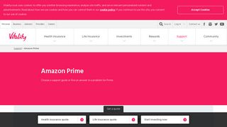 
                            11. Amazon Prime support guides | Support | Vitality