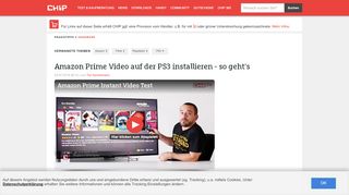 
                            13. Amazon Prime Video auf der PS3 installieren - so geht's - CHIP