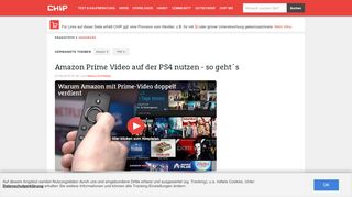 
                            9. Amazon Prime Video auf der PS4 nutzen - so geht´s - CHIP