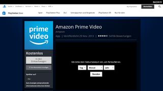 
                            3. Amazon Prime Video auf PS4 | Offizieller PlayStation™Store ...