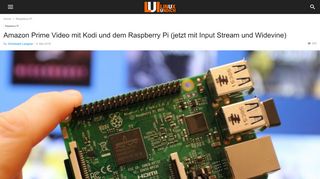 
                            13. Amazon Prime Video mit Kodi und dem Raspberry Pi (jetzt mit Input ...