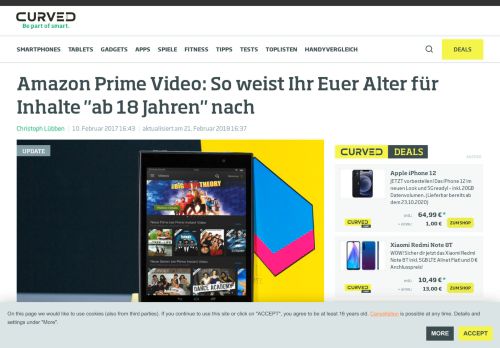 
                            12. Amazon Prime Video: So weist Ihr Euer Alter für Inhalte 