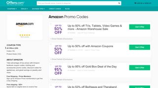 
                            12. Amazon Promo Codes & Free Amazon Prime Trial w ... - Offers.com