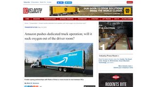 
                            12. Amazon pushes dedicated truck operation; will it suck oxygen out of ...