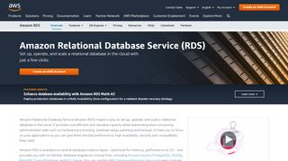 
                            2. Amazon Relational Database Service (RDS) – AWS