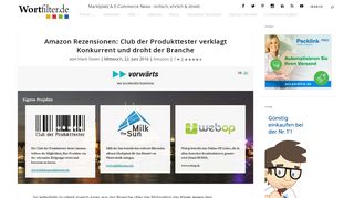 
                            9. Amazon Rezensionen: Club der Produkttester verklagt Konkurrent ...