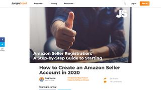 
                            9. Amazon Seller Registration: How to Sell on Amazon [2018 Guide]