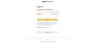 
                            1. Amazon Sign In - Amazon Seller Central EUROPE