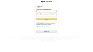 
                            4. Amazon Sign In - Amazon Seller Central