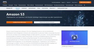 
                            1. Amazon Simple Storage Service S3 – Cloud Online-Speicher