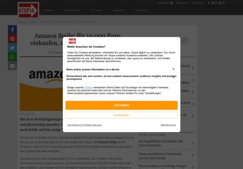 
                            9. Amazon Smile: Ist das wirklich sinnvoll oder nicht? - Utopia.de