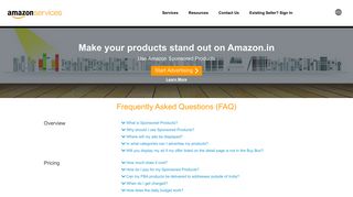 
                            11. Amazon Sponsored Products| Frequently Asked Questions | Advertise ...