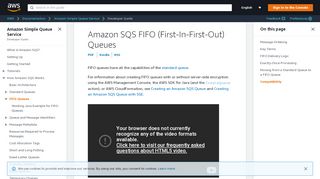 
                            9. Amazon SQS FIFO (First-In-First-Out) Queues - Amazon Simple Queue ...