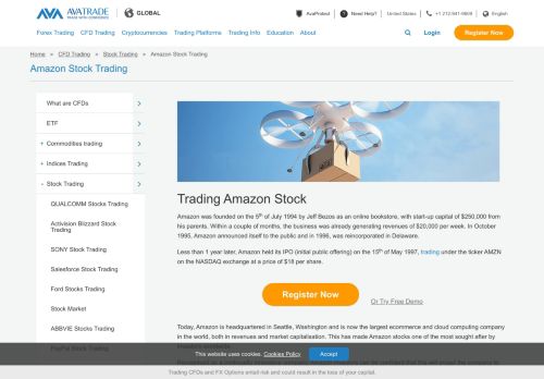 
                            12. Amazon Stock Trading - Trade Shares CFDs with AvaTrade