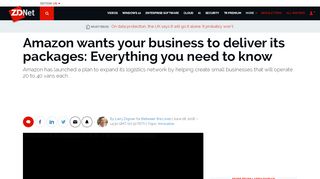 
                            9. Amazon wants your business to deliver its packages: Everything you ...