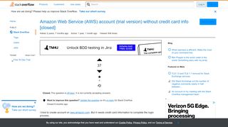 
                            12. Amazon Web Service (AWS) account (trial version) without credit ...