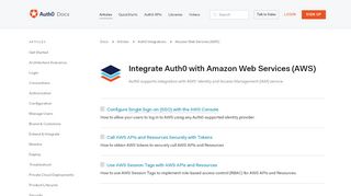 
                            10. Amazon Web Services (AWS) - Auth0