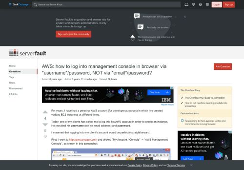 
                            12. amazon web services - AWS: how to log into management console in ...
