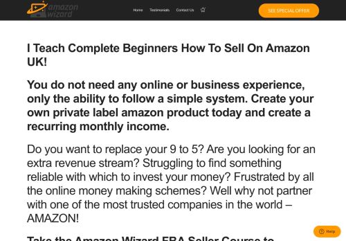 
                            7. Amazon Wizard – Comprehensive Amazon Selling Course
