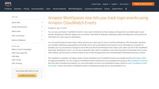 
                            11. Amazon WorkSpaces now lets you track login events using Amazon ...