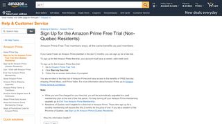 
                            8. Amazon.ca Help: Sign Up for the Amazon Prime Free Trial (Non ...