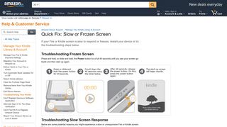 
                            9. Amazon.ca Help: Troubleshooting Your Kindle