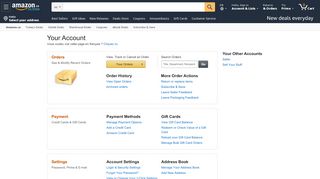 
                            2. Amazon.ca - Your Account