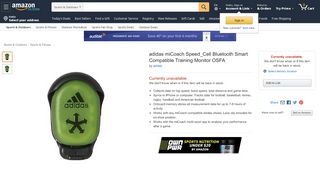 
                            10. Amazon.com: adidas miCoach Speed Cell: Sports & Outdoors