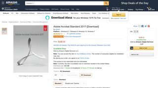 
                            12. Amazon.com: Adobe Acrobat Standard 2017 [Download]: Software