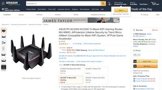 
                            10. Amazon.com: ASUS AC5300 Tri-Band WiFi Gaming Router(Up to ...