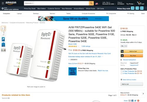 
                            13. Amazon.com: AVM FRITZ!Powerline 540E WiFi Set (500 MBit/s ...