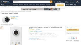 
                            10. Amazon.com : Axis M1034-W 0522-004 Wireless HDTV Network ...