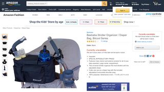 
                            10. Amazon.com : Beebaba Stroller Organizer / Diaper Bag, Bitcool Series ...