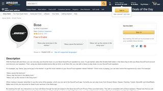 
                            9. Amazon.com: Bose: Alexa Skills