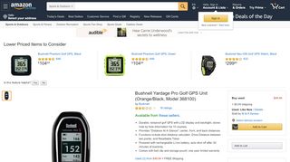 
                            8. Amazon.com: Bushnell Yardage Pro Golf GPS Unit (Orange/Black ...