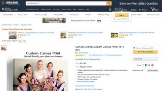 
                            9. Amazon.com: Canvas Champ Custom Canvas Print (16