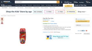 
                            9. Amazon.com: Car-Go Fun Uno: Toys & Games