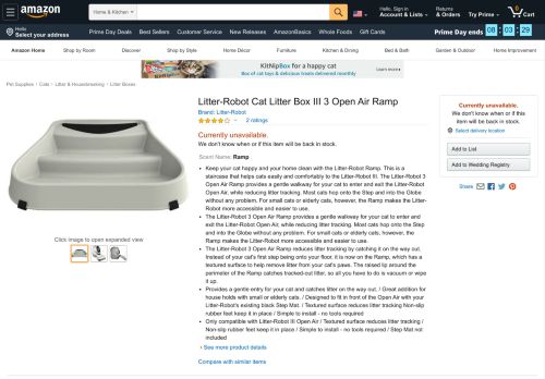 
                            13. Amazon.com : Cats Litter Box Litter-Robot III 3 Open Air Backup ...