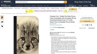 
                            12. Amazon.com: Cheetah Cub - Wallet Flip Style Phone Case ...