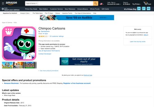 
                            8. Amazon.com: Chimpoo Cartoons: Appstore for Android