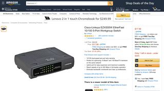 
                            9. Amazon.com: Cisco-Linksys EZXS55W EtherFast 10/100 5-Port ...