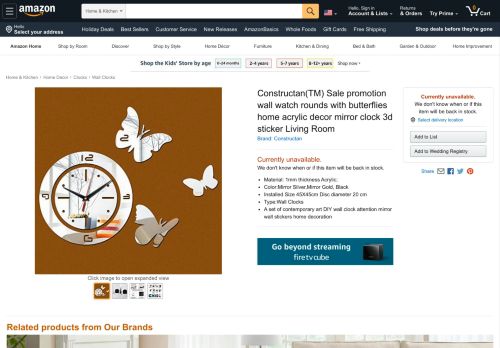 
                            7. Amazon.com: Constructan(TM) Sale promotion wall watch ...