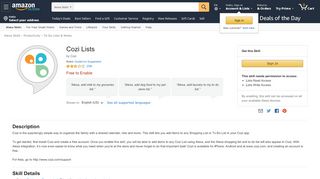 
                            7. Amazon.com: Cozi Lists: Alexa Skills
