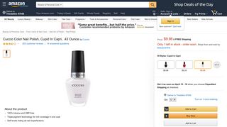 
                            12. Amazon.com: Cuccio Color Nail Polish, Cupid In Capri, .43 Ounce ...