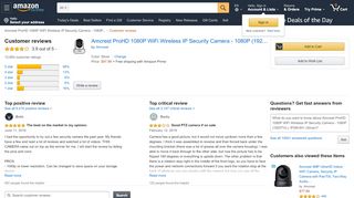 
                            7. Amazon.com: Customer reviews: Amcrest ProHD 1080P WiFi Wireless ...