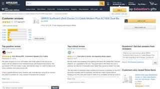 
                            12. Amazon.com: Customer reviews: ARRIS SURFboard (8x4) DOCSIS ...