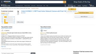 
                            8. Amazon.com: Customer reviews: Avtech AVN80X 1.3 MP Fixed Indoor ...